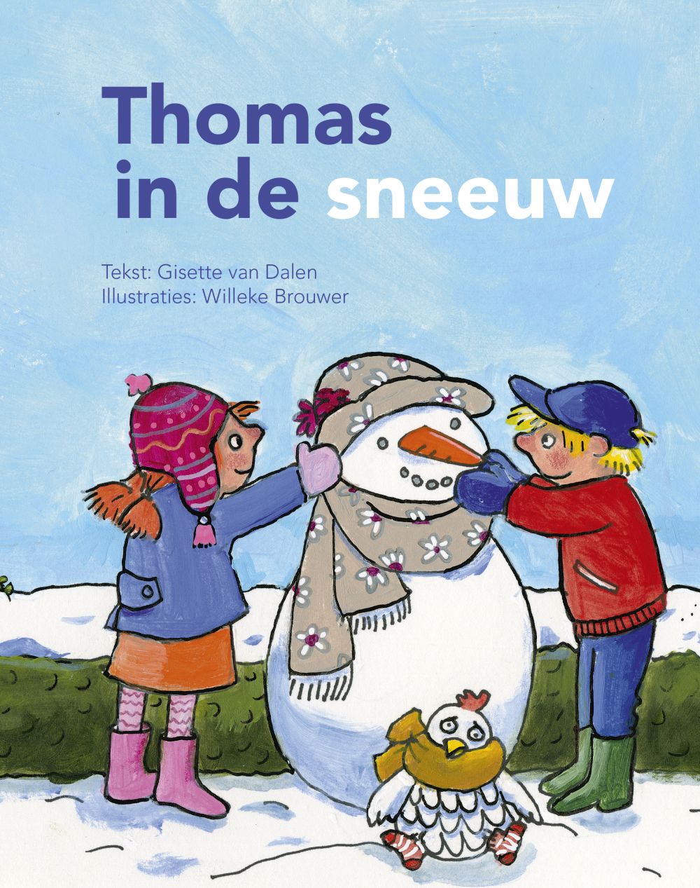 Thomas in de sneeuw